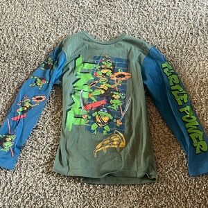 Nickelodeon Ninja Turtles Long Sleeve Shirt - Green and Blue
